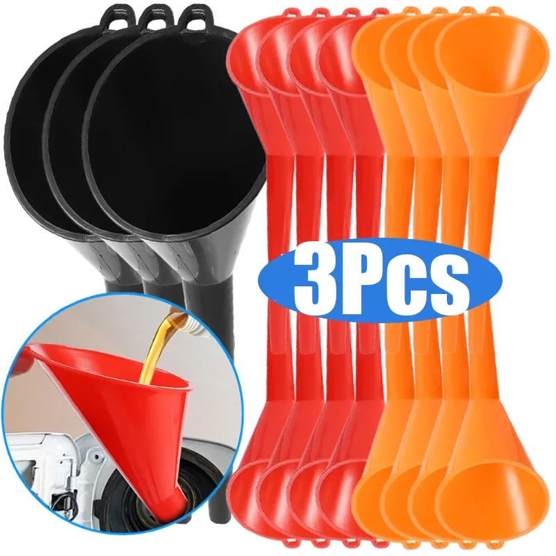 

Автомобильные инструменты для заправки масла и топлива с длинным стержнем, инструменты для заправки мотоциклов, автомобильные аксессуары, пластиковая воронка для масла с защитой от брызг, оборудование для заправки