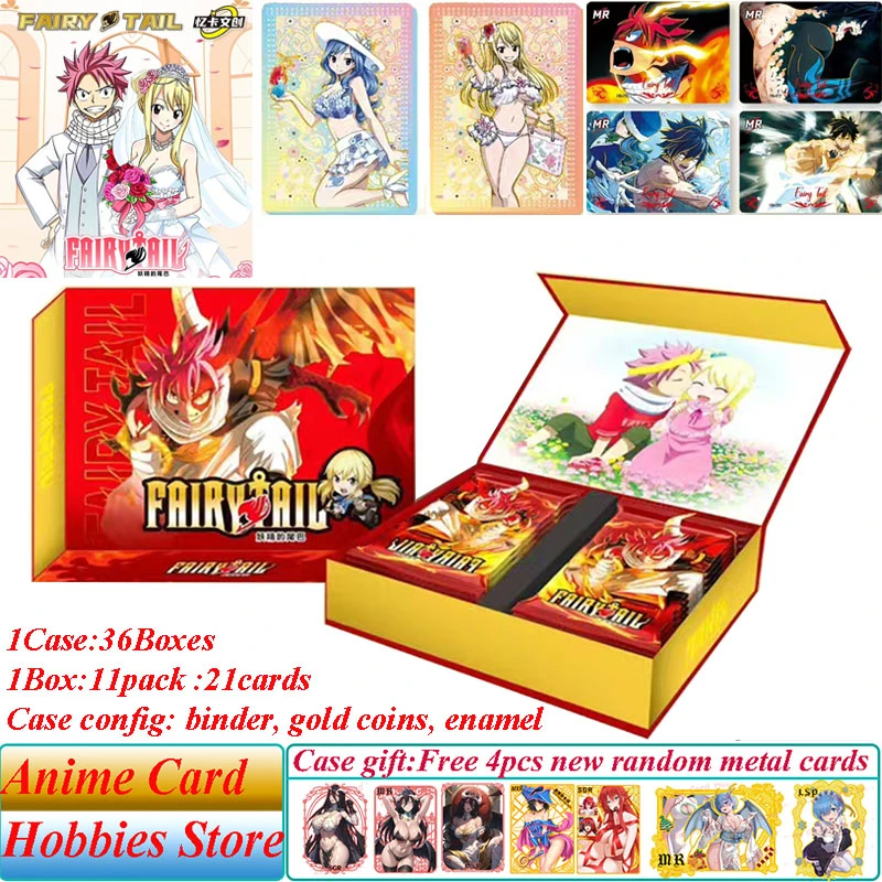 New YIKA Fairy Tail Collection Cards Anime Natsu Erza Scarlet Flash SSP EX Cards Kids Doujin Toys And Hobbies Gift