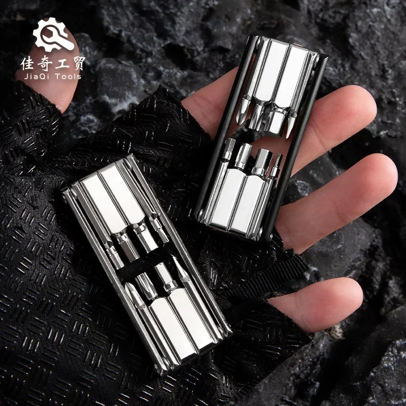 Key Tools Multifunctional Bicycle Hex Parts Portable Mini End Foldable Repair Screwdriver Box Set Wrench