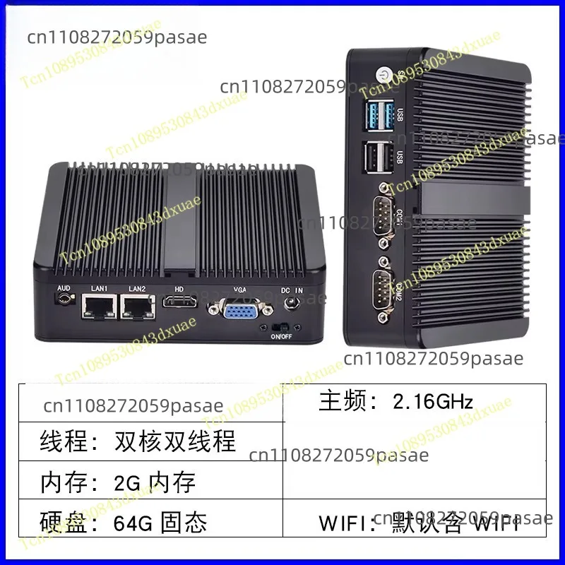 Industrial PC Host Miniature Industrial Computer MiniPC Low-Power Sealed Linux Embedded Fanless