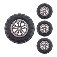 Practical 4Pcs 80mm Wheel Tire Tyre for Xinlehong Q901 Q902 Q903 9130 9136 9137 9138 Hosim 1/16 RC Car Upgrade Parts,1