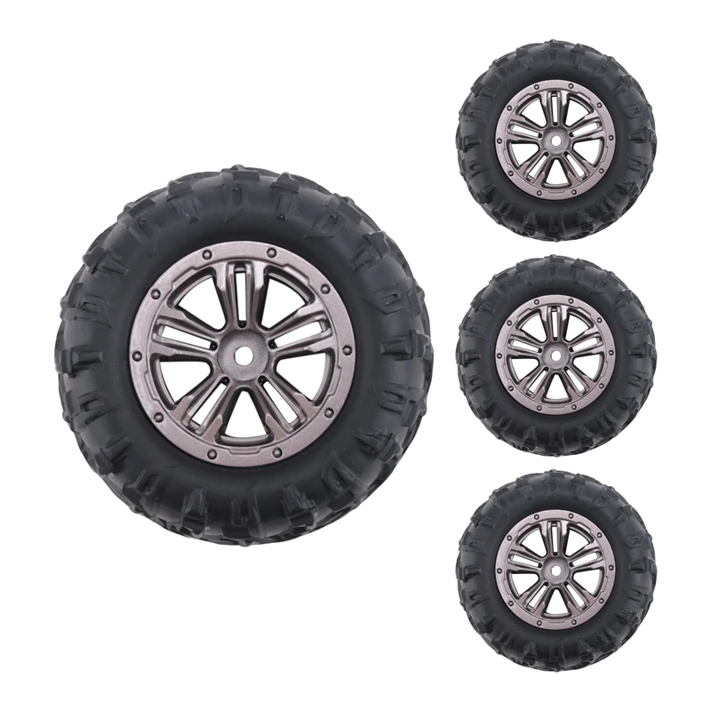 Practical 4Pcs 80mm Wheel Tire Tyre for Xinlehong Q901 Q902 Q903 9130 9136 9137 9138 Hosim 1/16 RC Car Upgrade Parts,1
