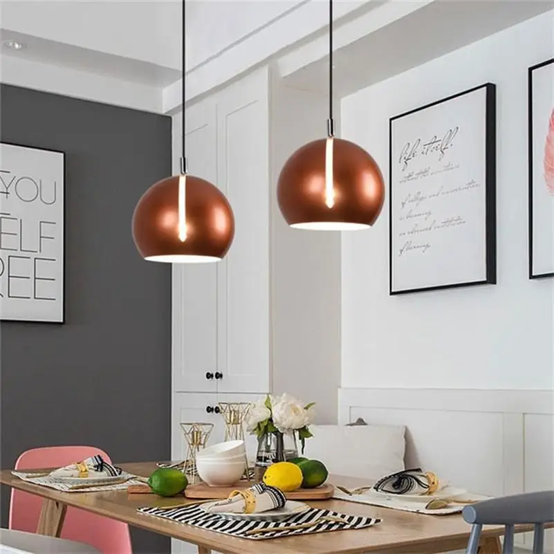 Modern Colorful Drum Pendant Lamp Ceiling Rotatable Hanglamp Spider Industrial Pendant Lights Restaurant Kitchen Loft Lighting