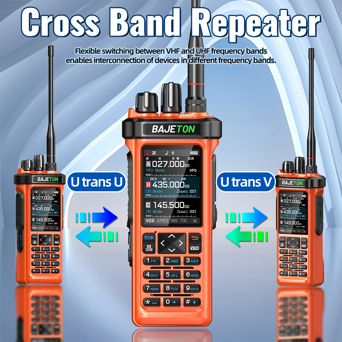 BAJETON BJ-9000 Walkie Talkie AM/FM/CB/LSB/USB/CW Ontvanger met GPS APRS 10W Bluetooth Telefoon Programmering CB Ham Radio RT-950PRO