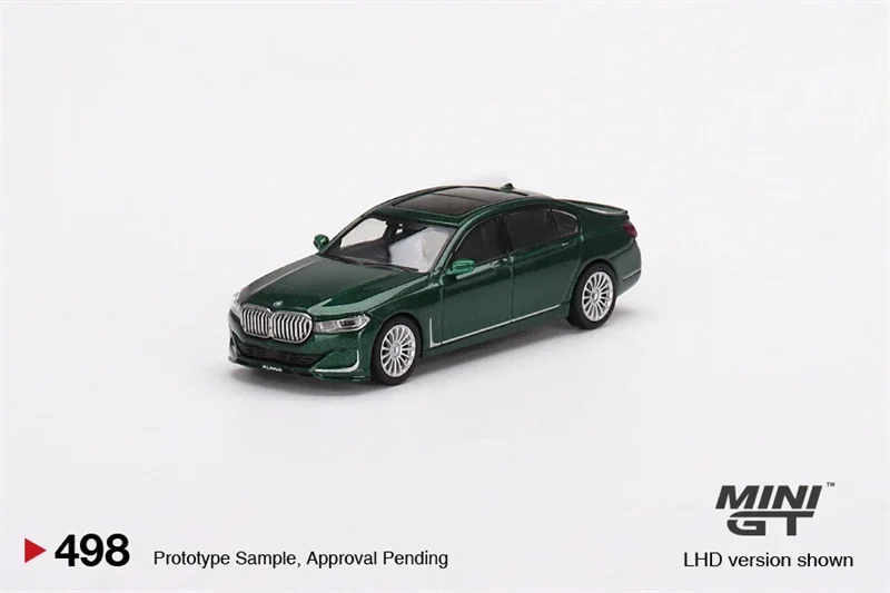 MINI GT 1/64 Alpina B7 xDrive Alpina Green Metallic  Simulation Alloy Model Cars