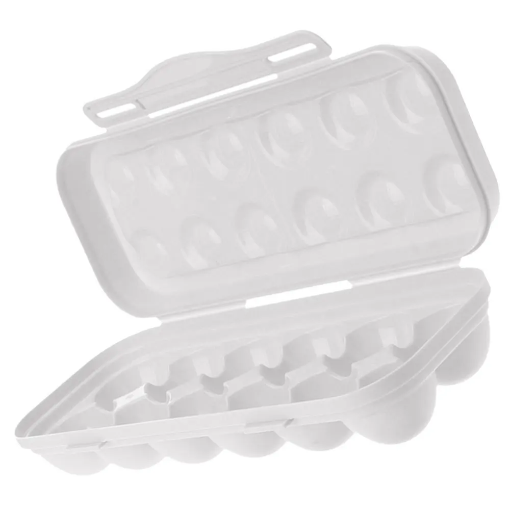 

Large Capacity Egg Storage Box for Home 12 Eggs Organizer Smooth Plastic Egg Holder for Refrigerator Easy Clean Fridge Organizer