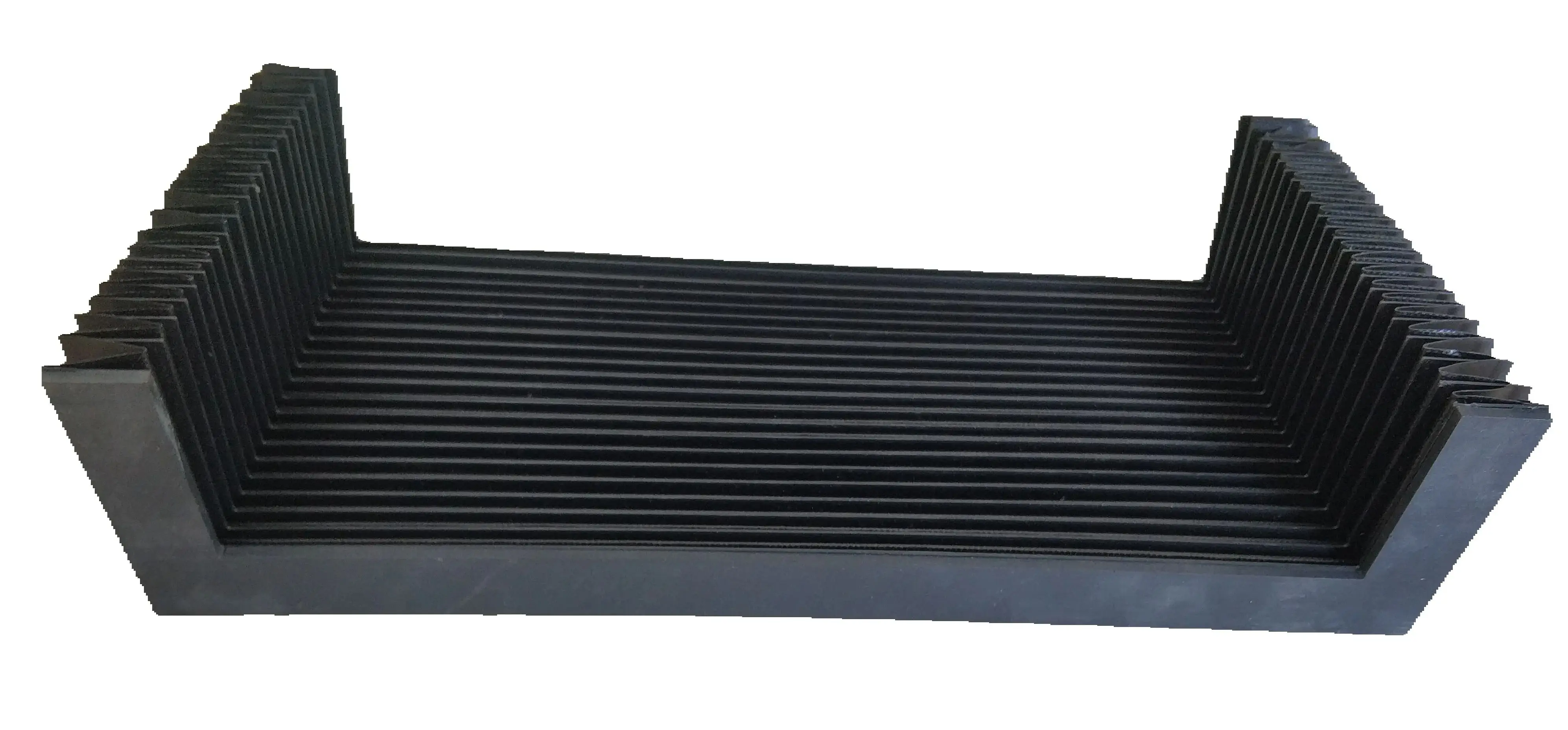 Lathe CNC corrugated protection accordion bellow, W285mm x H55mm x Lmax500mm