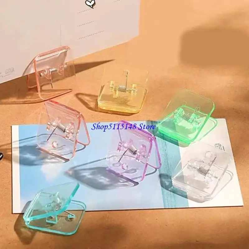 F3MA 100pcs Clear Paper Clamp Clamp Square Paper Paper Clip Clip File Clip for Office