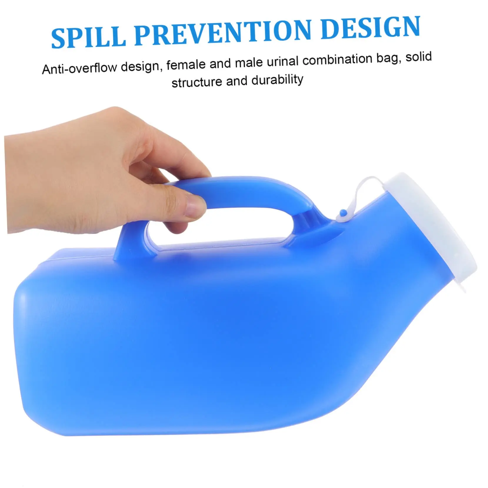 Male/females Portable Urine Bottle Urinal for Men Plastic Potty Pee Bottle for Hospital Car Travel Outdoor 1200 ML