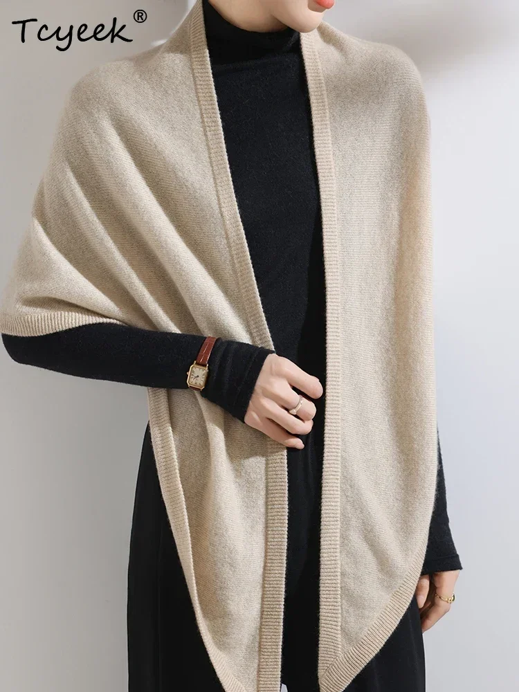 High Quality Shawl Women's Scarf Shawl Autumn Winter Sweater 100% Cashmere Scarf French Wrap Ornament Pack Edge Triangle Shawl