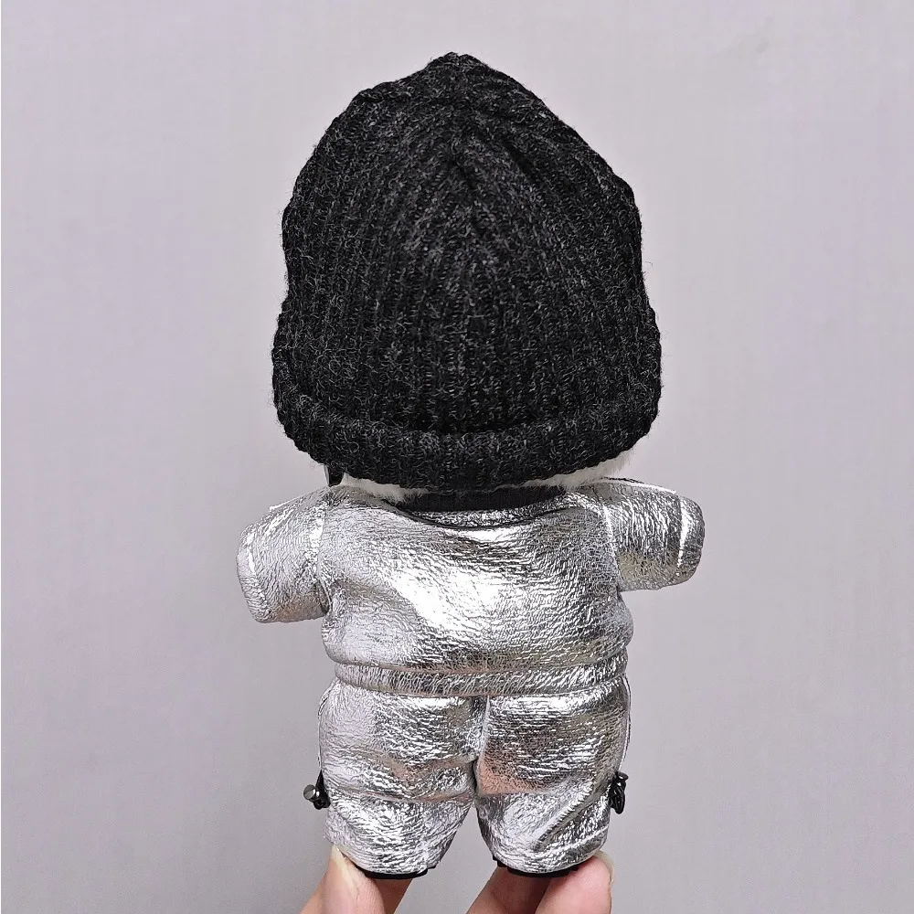 15/17 センチメートルラブブ人形服シルバーコートパンツドレスアップ人形アクセサリー座っているパーティークリスマス誕生日ギフトおもちゃ