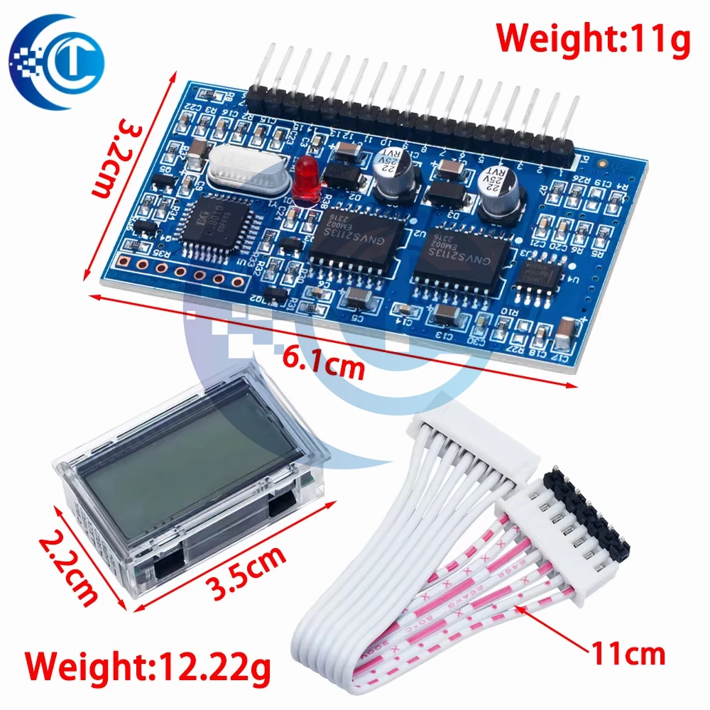 5V DC-AC Pure Sine Wave Inverter SPWM Driver Board EGS002 12Mhz Crystal Oscillator EG8010 + IR2113 Driving Module LCD