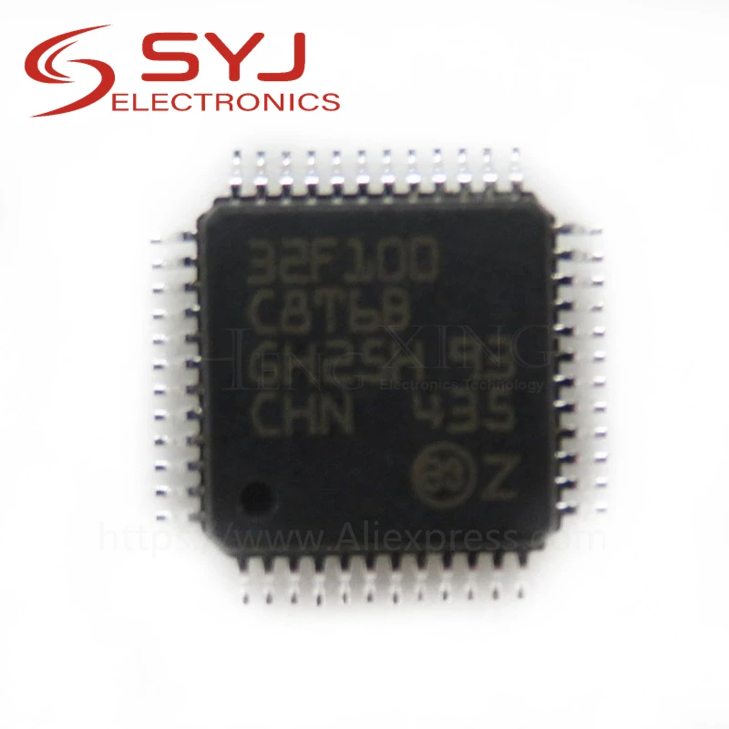 10pcs/lot STM32F103C8T6 STM32F100C8T6B STM32F100C8 64KB QFP-48 In Stock