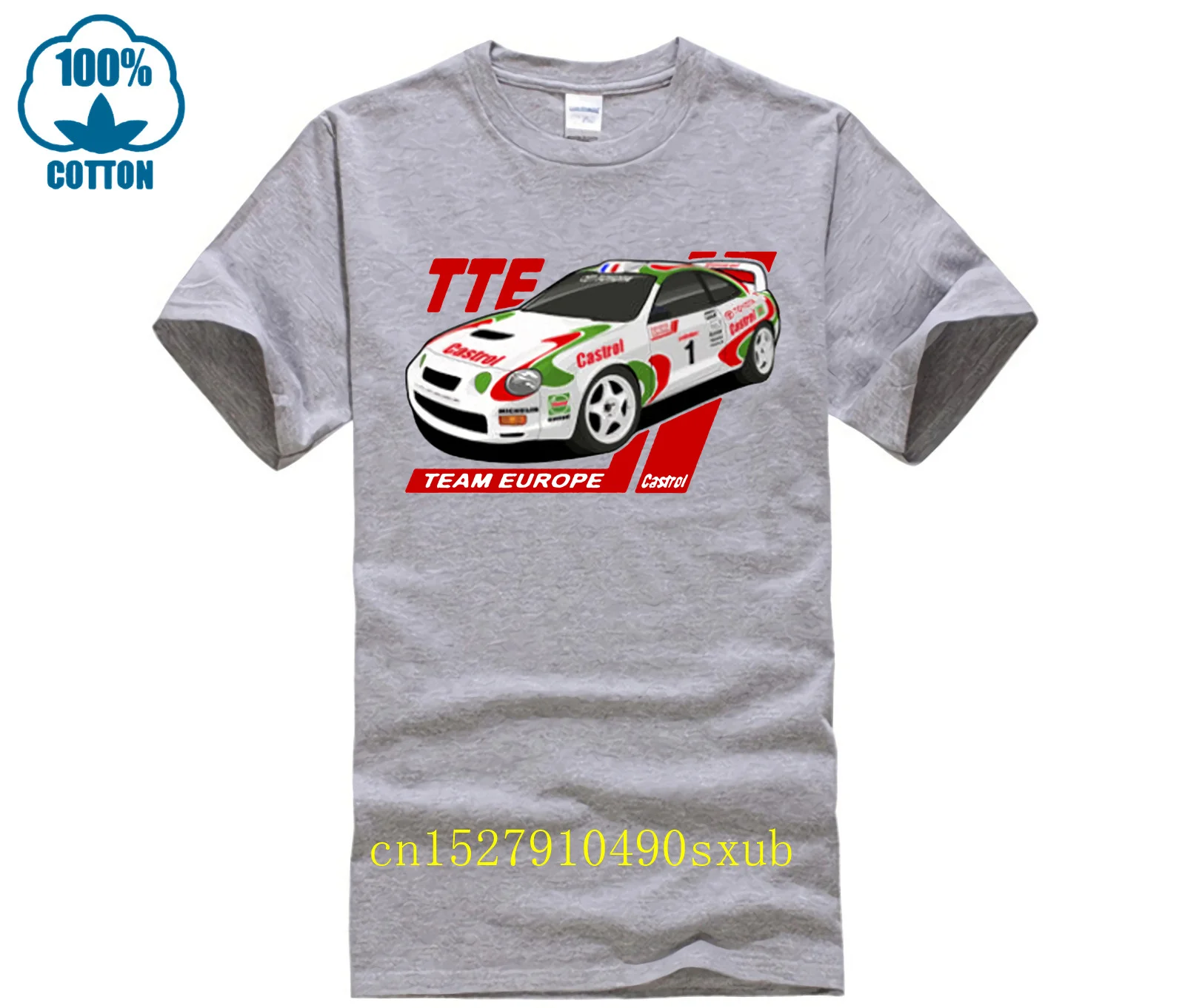 Classic Celica Team europe Rally T Shirt White or Gray GT Four ST205 Wrc