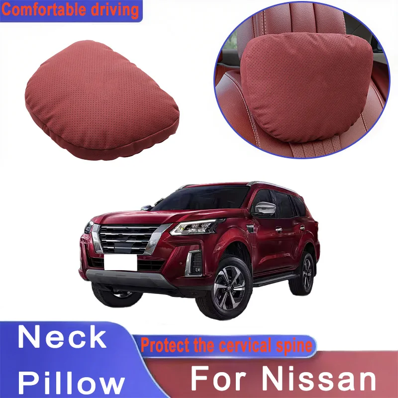

Car Headrest Neck Support Seat Lumbar Cushion Neck Pillow For Nissan Qashqai Juke X-Trail Patrol Note Leaf Altima Maxima Micra