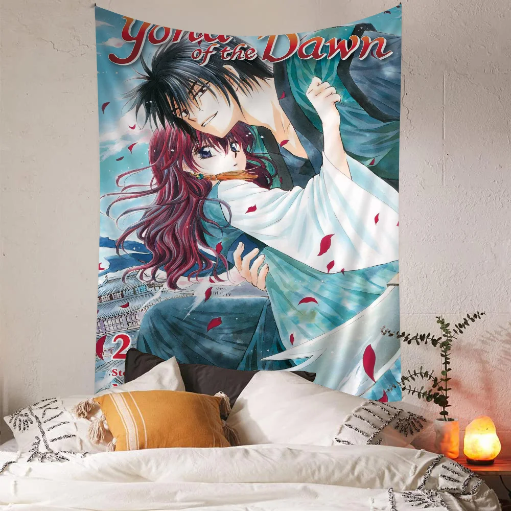 Anime Yona Of The Dawn Printed Large Wall Tapestry Hanging Tarot Hippie Wall Rugs Dorm Art Home Decor