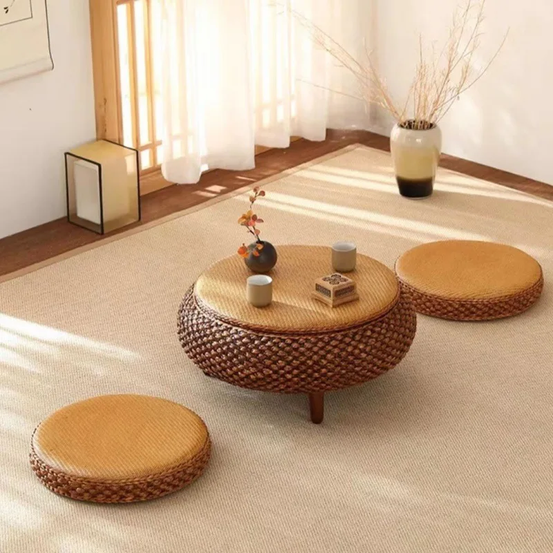 For Tatami Internet celebrity coffee table bay window small table kang  bedroom home simple windowsill low  rattan