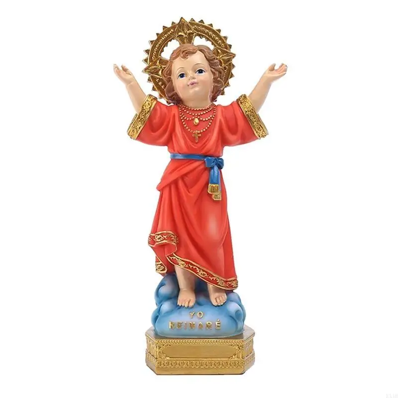 KX4B Holy Child Jesus Statue Religious Figurine Catholic Christian Gifts Resin Decor