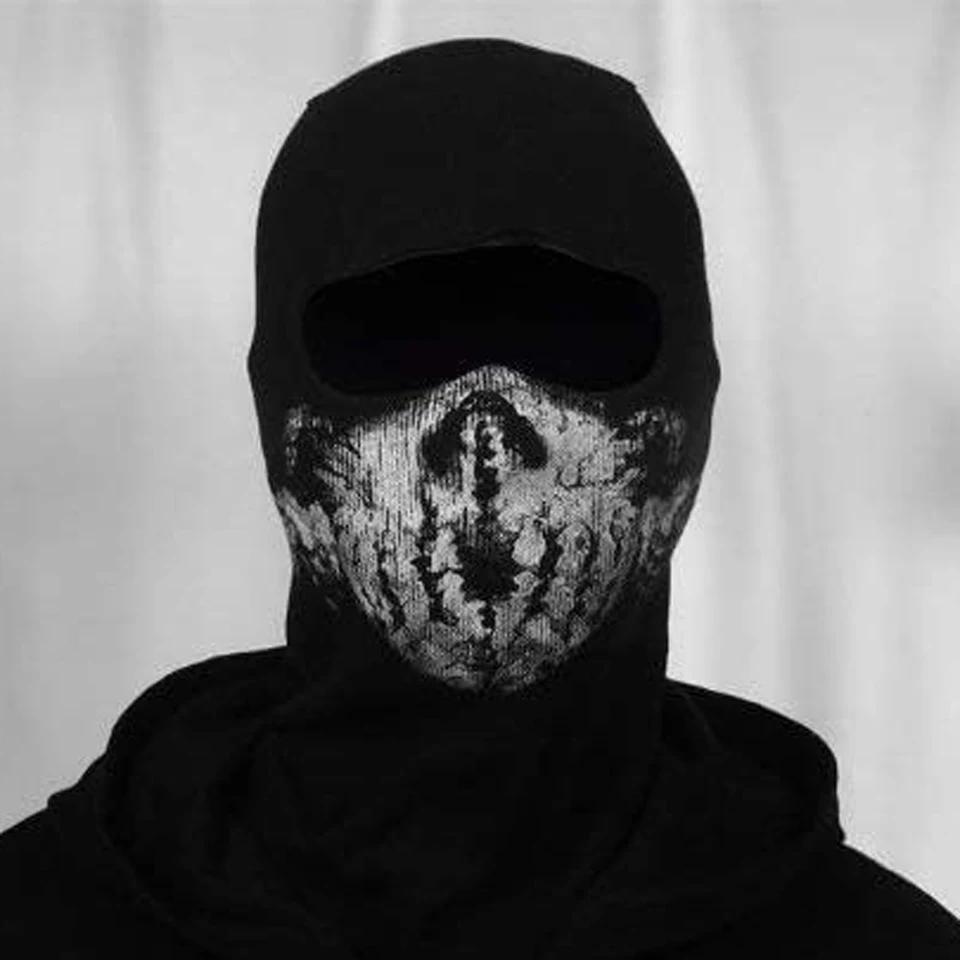 Surprise Mask Skull for Ghost Motorcycle Mask Cotton COD Face Mask Black Keegan P. Russ Character for Genesis 9, image 3