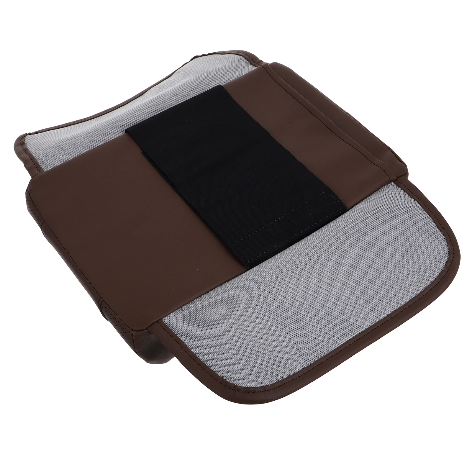 

Universal Car Center Console Armrest Box Cover Brown Cushion Protector Storage Phones Keys Essentials Scratch Resistant