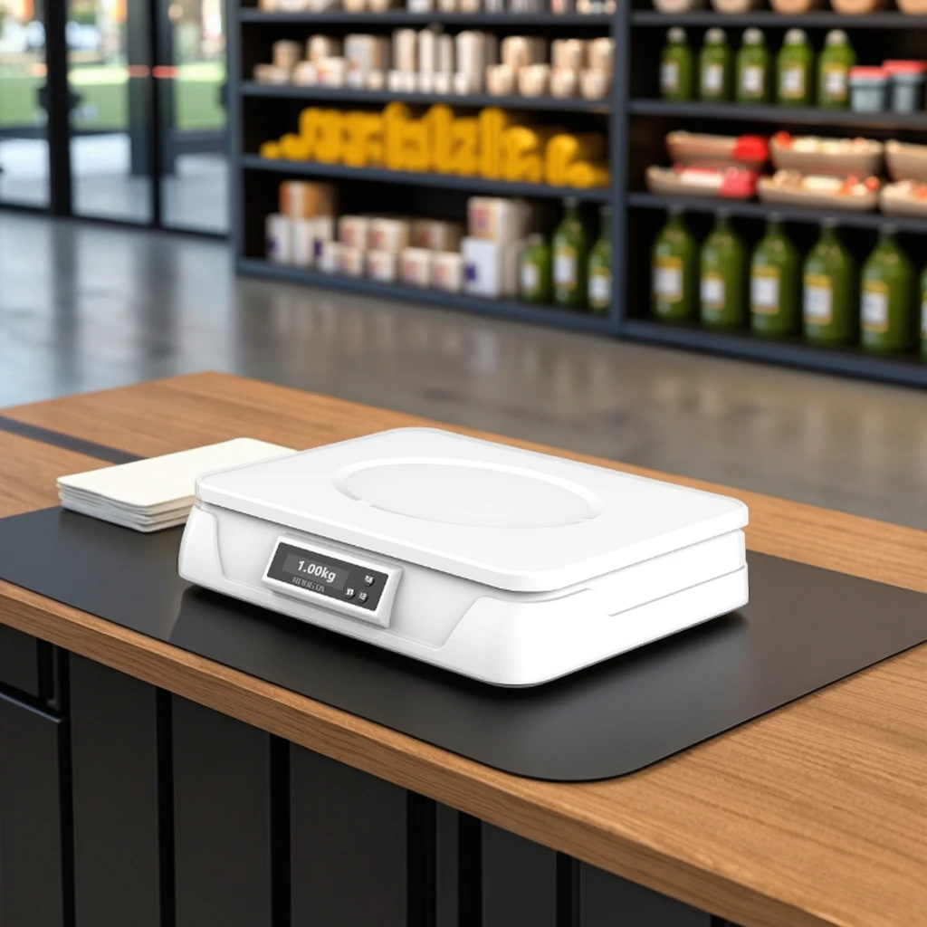 Best Price Rongta C1 POS Scale 15kg/30kg Digital LCD Wireless Bench Electronic Barcode Label Scale OEM ODM New Product