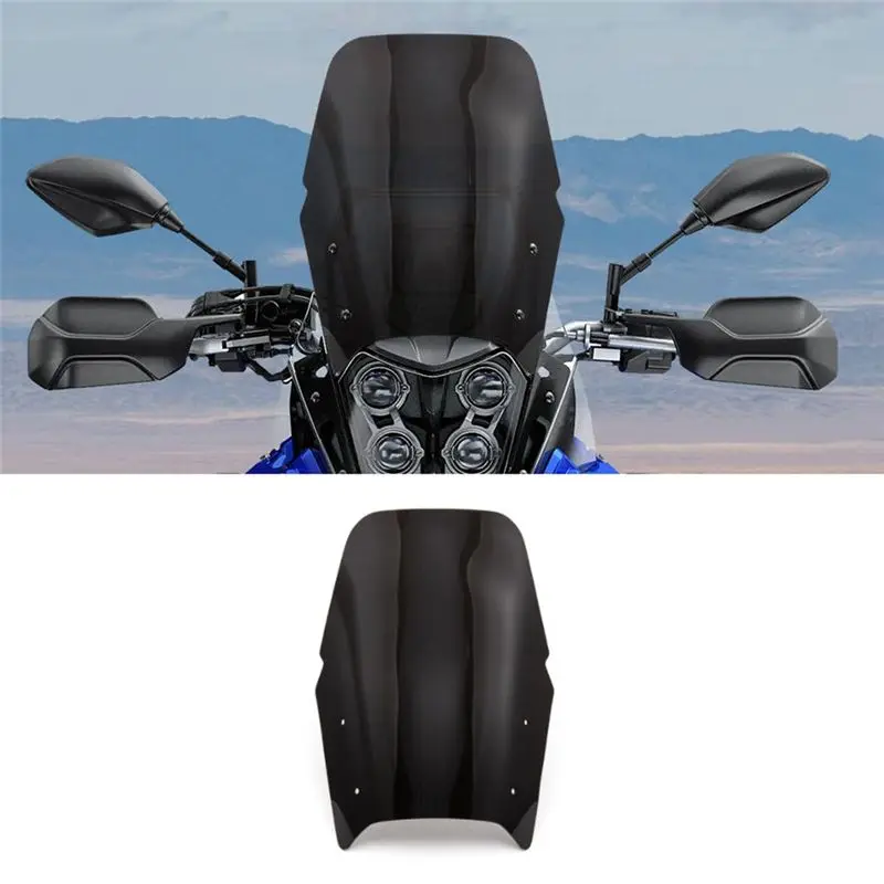 Prominent High-Impact Motorcycle Windscreen For Tenere700 XT700Z 2019-2024, Protective Wind Deflector Accessories