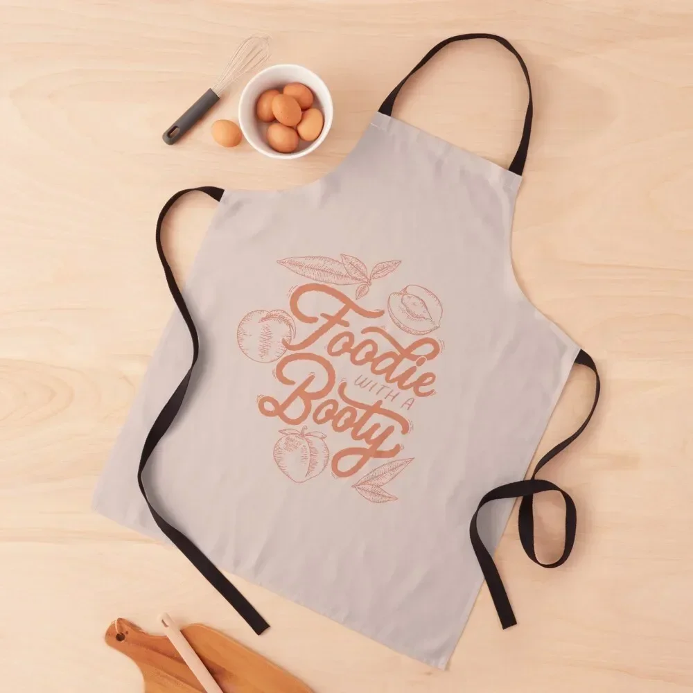 Foodie With a Booty Apron Waiter Uniforms work ladies nail tech supplies Apron