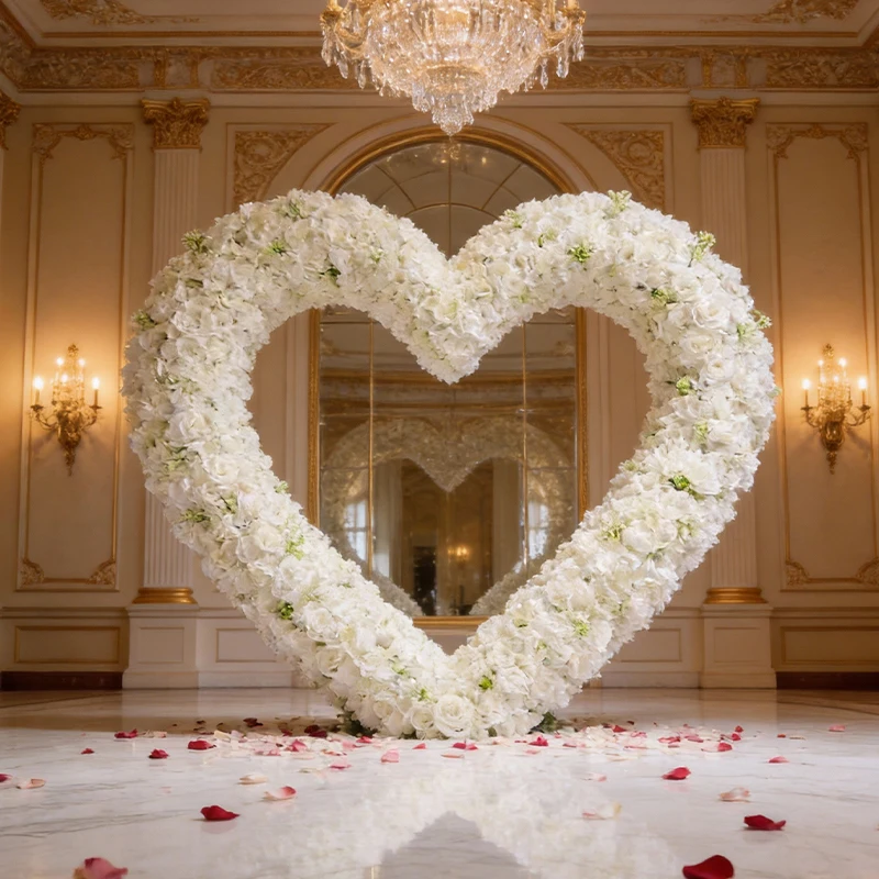 

2.2M Artificial Flowers Wedding Road Guide Decoration Table Runner Flower Row Floral Backdrop Arrangement Wall Arch Decor Props