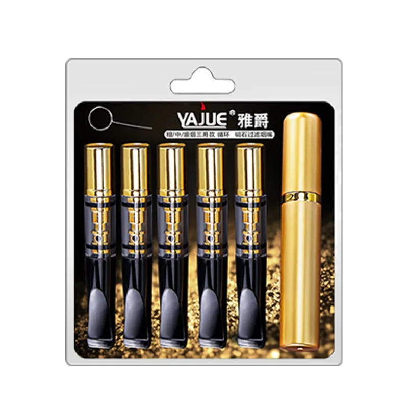 Reusable YJ175 Cigarette Mouthpiece Filter Cleanable Smoke Mouthpiece Microfilter Healthy Reduce Tar dual filtration Men Gift