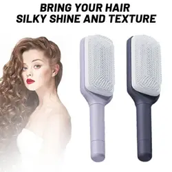 Self Cleaning Hair Brush Magic Retractable Comb Anti-static Hair Smoothing Comb