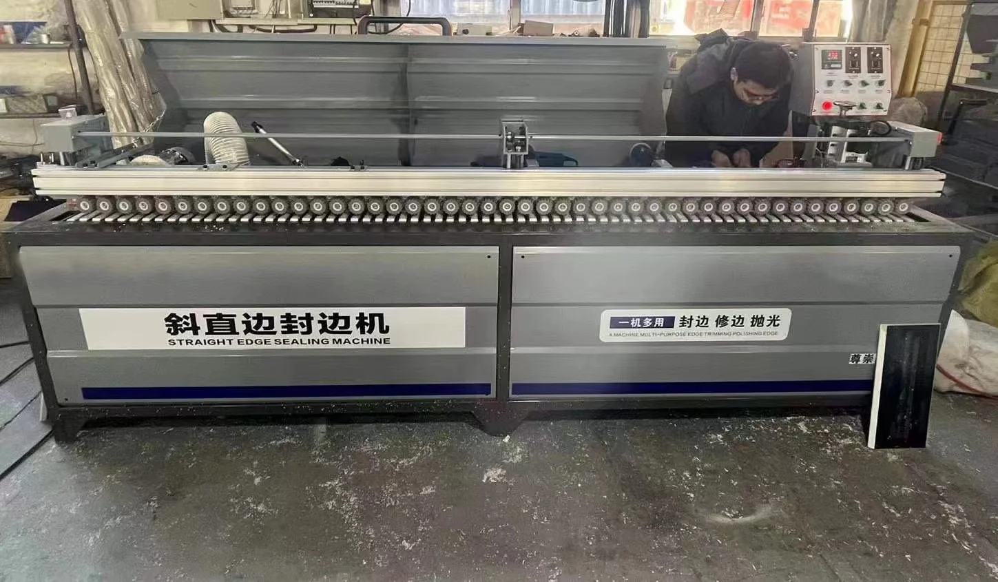 Wood CNC Edge Bending Machine with Trimmer for Door and Cabinet Automatic Woodworking PVC MDF