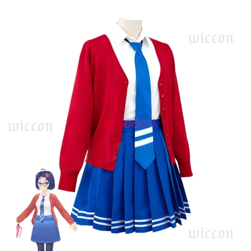 Mila Gioco Cosplay MiSide Pazzo Miла Мита Mila Mita Costume Cosplay Ragazza Scuola JK Uniformi Parrucca Vestito per Donna