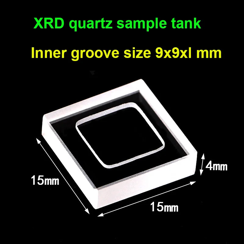 XRD Quartz Sample Holder Fused Silica Sample Cavity Integrated Photoresist Process High Transmittance Acid Alkali High Temperatu