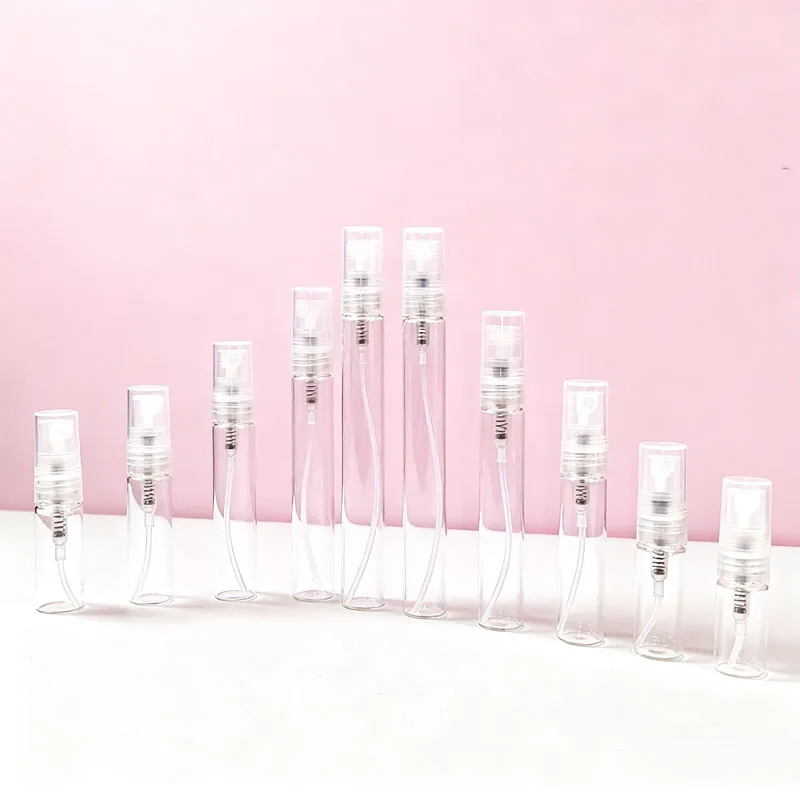 

Набор из 30 мини-флаконов-спреев (2-10 мл) из стекла для парфюмерии, пустые пробники, многоразовые емкости для тонкого распыления, косметические атомайзеры