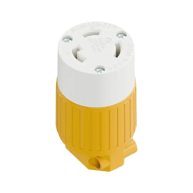 31BA Professional NEMA L5 30R Plug 125V 30A Housing Electrical Connector For Generator Equipment Industrial Use
