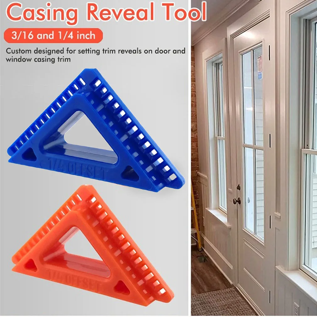 1pc Door Frame Tool Door Scribers Casing Reveal Tool 3/16 1/4 Inch Offset Trim Spacer Marking Gauge For Woodworking