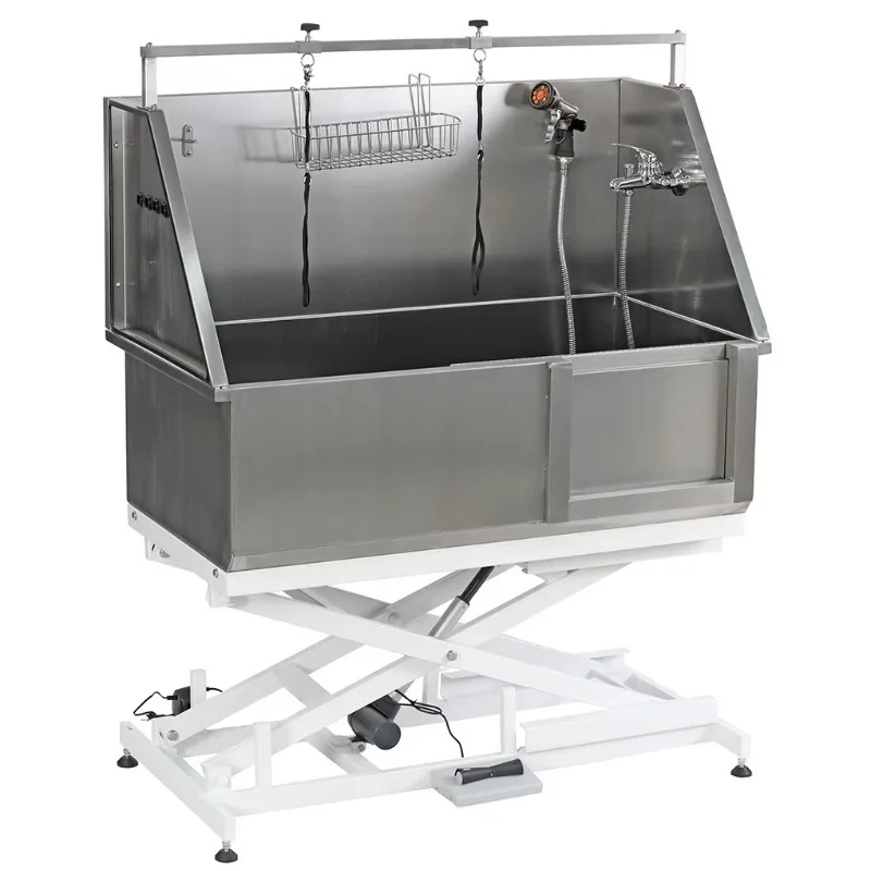 Electric Pet Bath Tub, Stainless Steel Multifunction,Dog Grooming Bath Tub