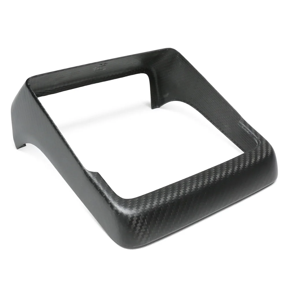 Dry Carbon Fiber Rear Seat Screen Frame Cover Stick-On for 2024+ Tesla Model 3 Highland Performance Car Interior Accessories