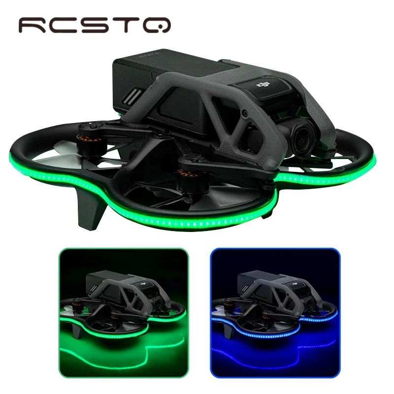 

RCSTQ Drones Strip Light For DJI Avata Waterproof Silicone LED Night Flight Warning Lamp Belt Brightness Adjustable Accessories