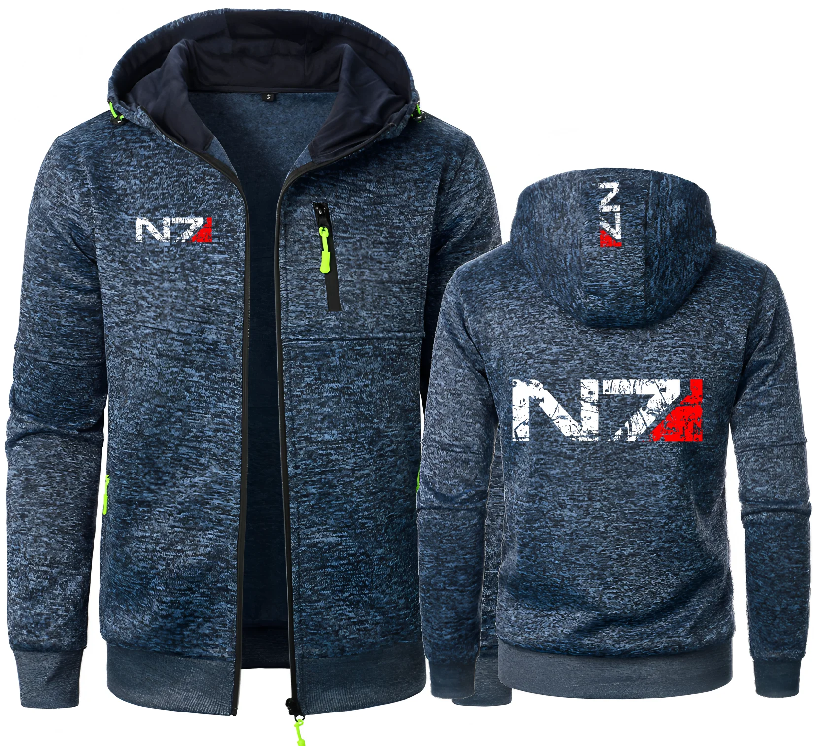 Men's Sweatshirts N7 Special Forces Mass Effect Jacquard Hoodie Fleece Men Hooded  Male Hoody Man Hoodies Sweatshirt