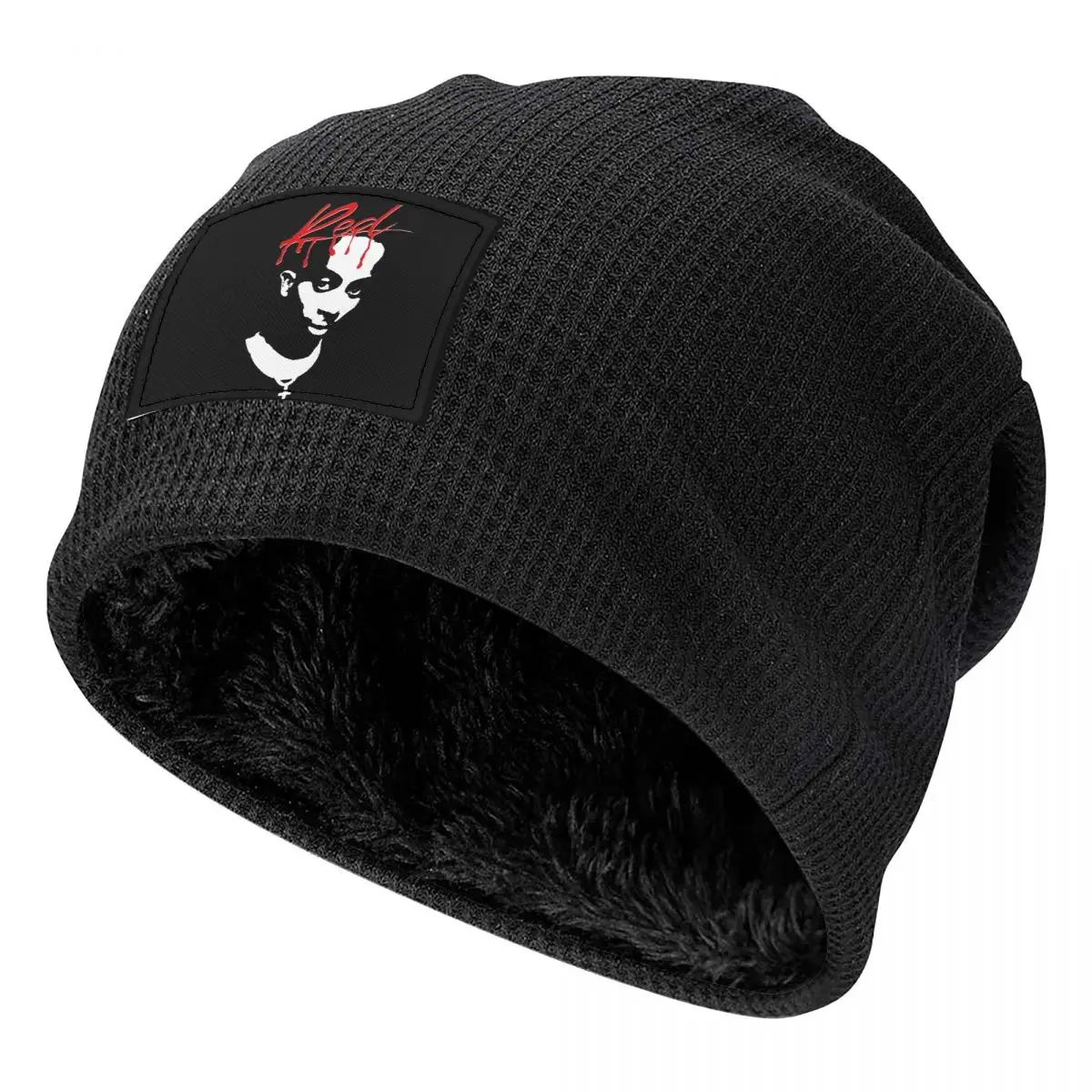 Playboi Carti Whole Lotta Red Album Cover Unisex Adult Beanies Caps Fleece-Lined Bonnet Hat Warm Hip Hop Outdoor Skullies Hats