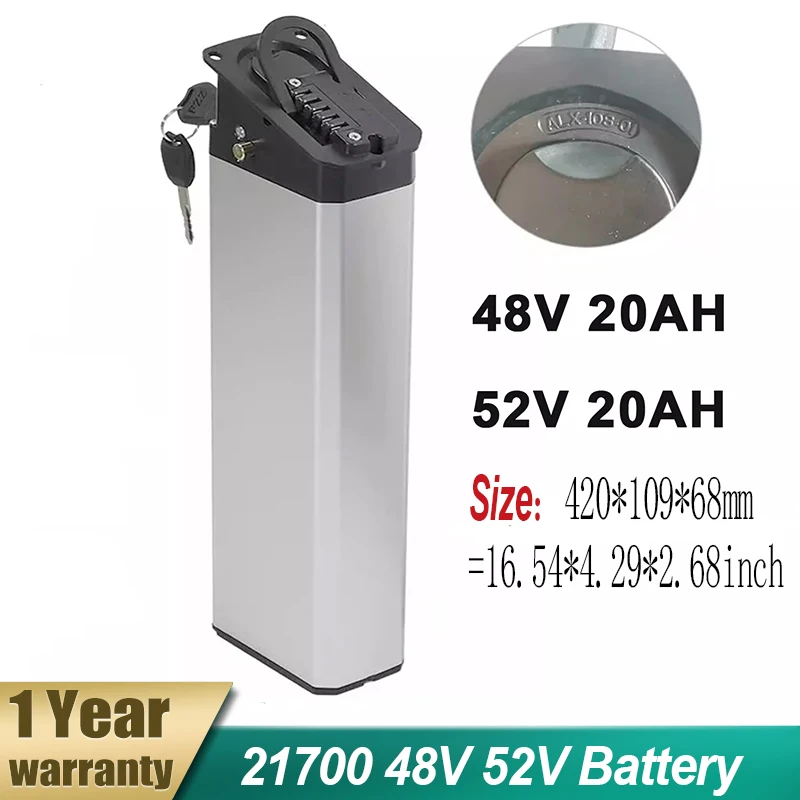 48V 20Ah 52v 20Ah 21700 ALX-108-01 li ion battery for Lankeleisi X3000 Max folding Electric bicycles