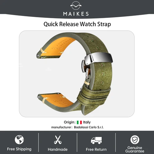 Correa de cuero de grano completo superior 20mm 22mm 24mm para Panerai Hamilton Fossil accesorios de correa de reloj correa de reloj de liberación rápida