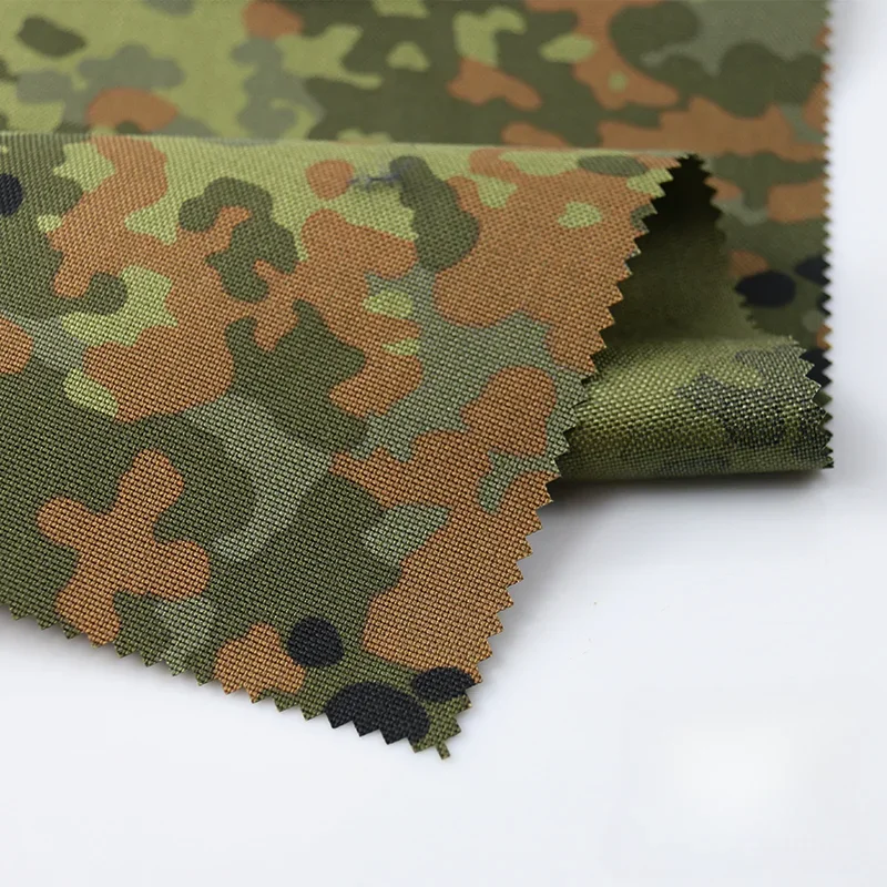 Flecktarn Camouflage German Spots Fabric 500D 1000D Nylon Waterproof and Wear-resistant for DIY Luggage Tactical Vest Cloth