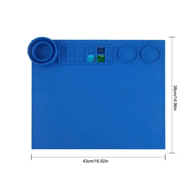 Multifunzionale fai da te Silicone pittura Mat Palette bambini Graffiti tavolo da disegno pittura a olio bordo argilla Mat accessorio da disegno