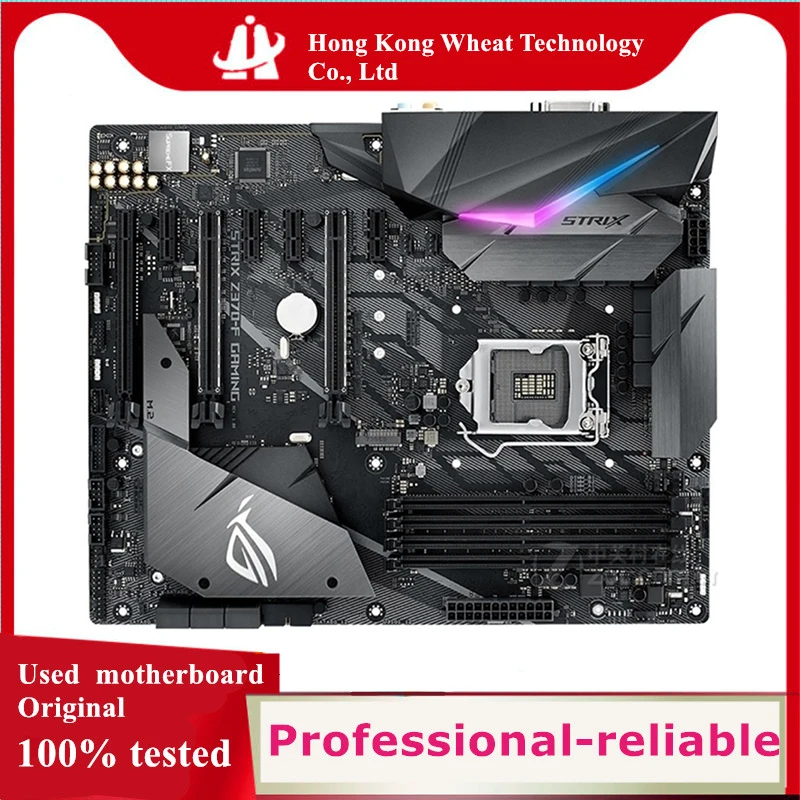 For Intel Z370 ROG STRIX Z370-F GAMING Z370F motherboard Used original LGA 1151 LGA1151 DDR4 64GB USB3.0 SATA3 Desktop Mainboard