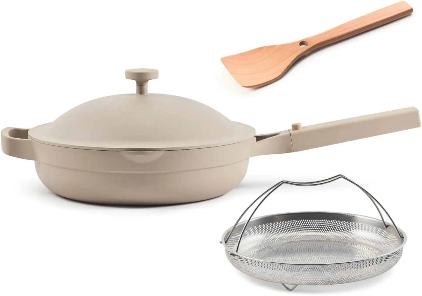 Nonstick, Toxin-Free Ceramic Cookware | Versatile Frying Pan, Skillet, Saute Pan | Stainless