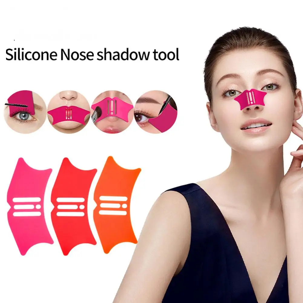 Multi-Function Nose Shadow Brush, Bevel, Mountain Root, Wing Halo Dye, Eyeliner, Cílios Auxiliares, Baffle, Nose Contour Tools