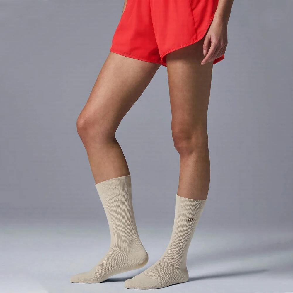 Unisex Sportsocken Baumwolle Yoga Socken Gym Outdoor Workout Weicher Komfort Retro Einfarbige Socken