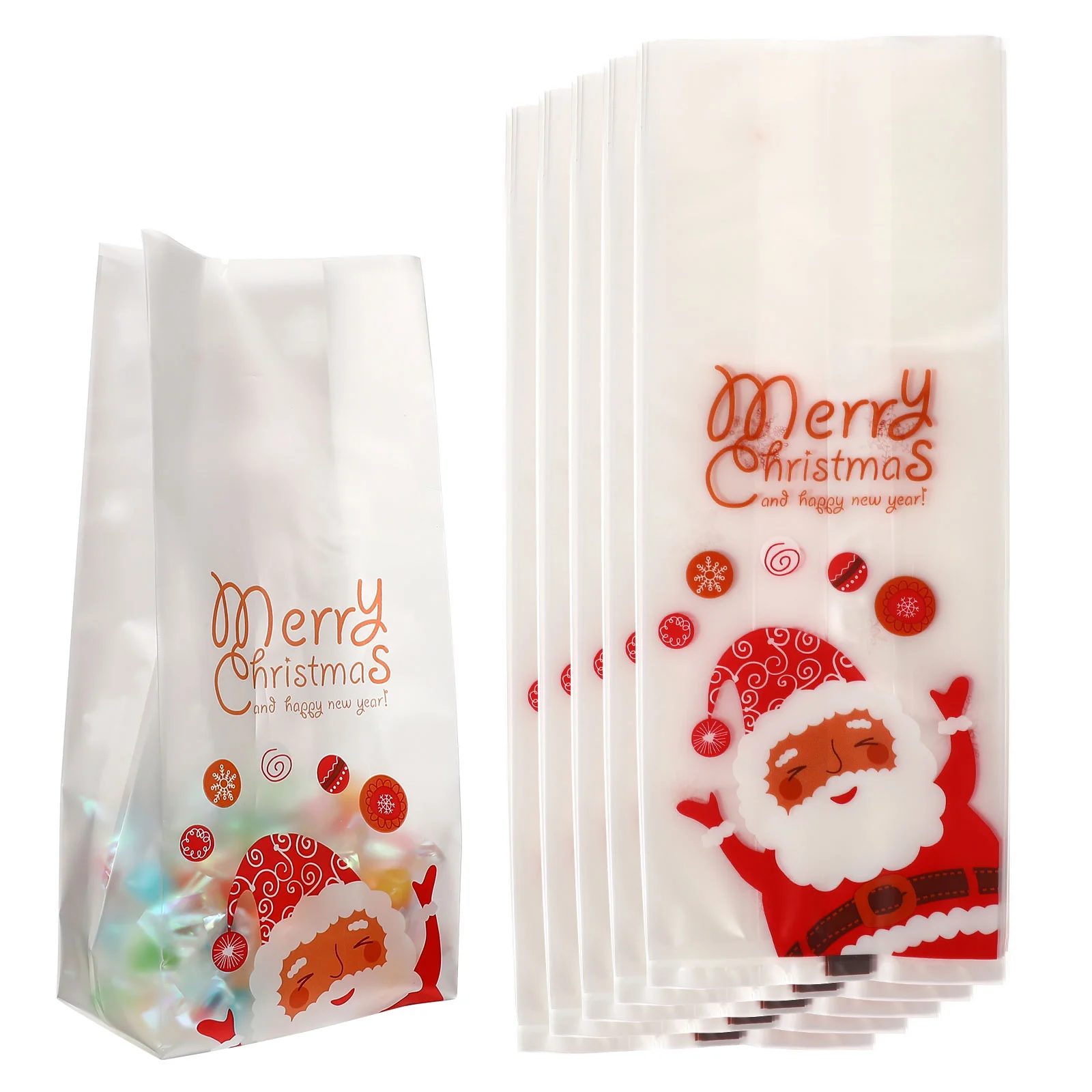 50 Pcs Candy Bags Party Favor Gift Treat Cookie Wrappers Biscuit Pouches Packaging